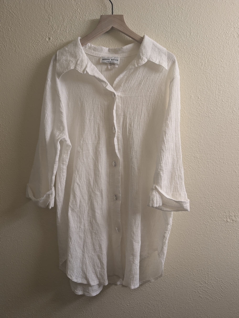 Vintage Jordan Taylor 100% Cotton Blouse